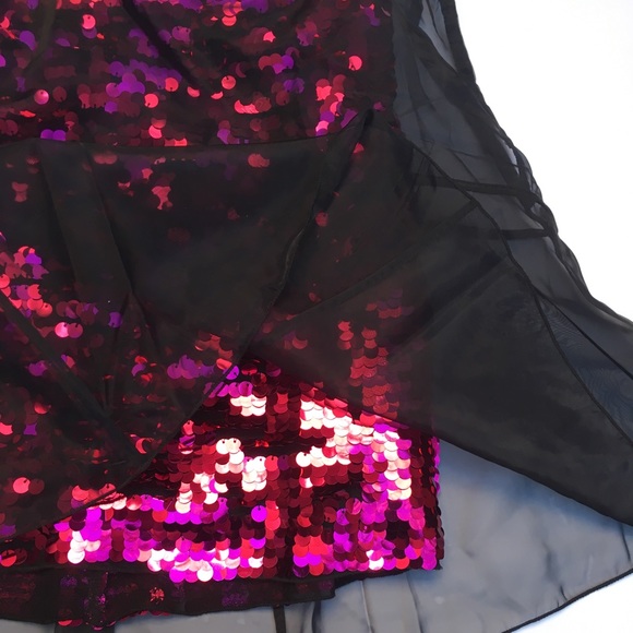 Free People Garment Pink Sequins w/ Sheer Overlap - Picture 6 of 8